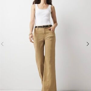 Women's WHBM Tan Wide-Leg Pants White House Black Market size 14